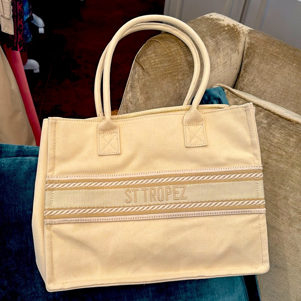 A New Day Beige St. Tropez Tote Bag